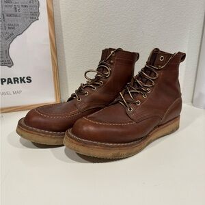 Nick’s Handmade Moc Toe boots 10D